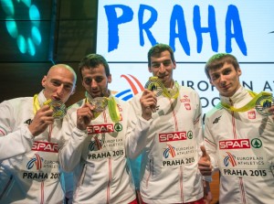 Halowe Mistrzostwa Europy Praga 2015 - dekoracje sztafet obrazek 2
