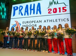Halowe Mistrzostwa Europy Praga 2015 - dekoracje sztafet obrazek 7
