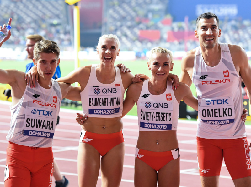 MŚ Doha 2019 - dzień III: rekord Polski i piąte miejsce sztafety mieszanej