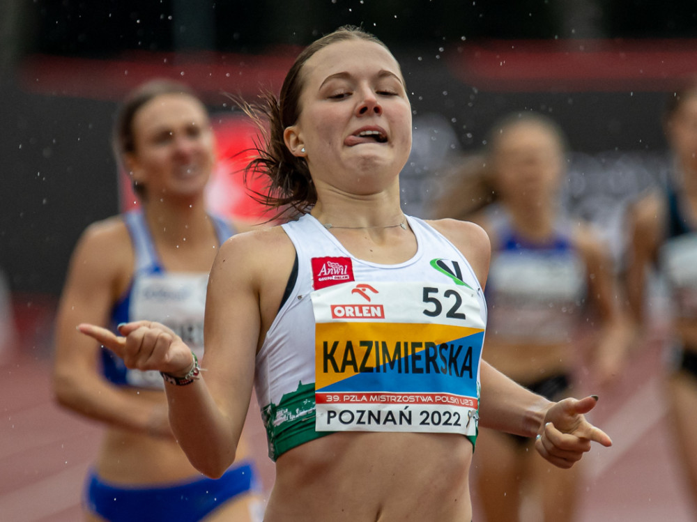 Poznań: rekord życiowy Kingi Gackiej w I dniu mistrzostw Polski U23