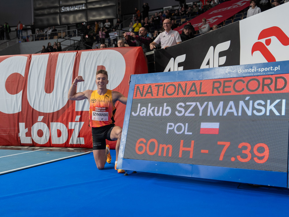 Show Jakuba Szymańskiego na ORLEN Cup w Łodzi – rekord Polski 7.39 w biegu na 60 metrów przez płotki