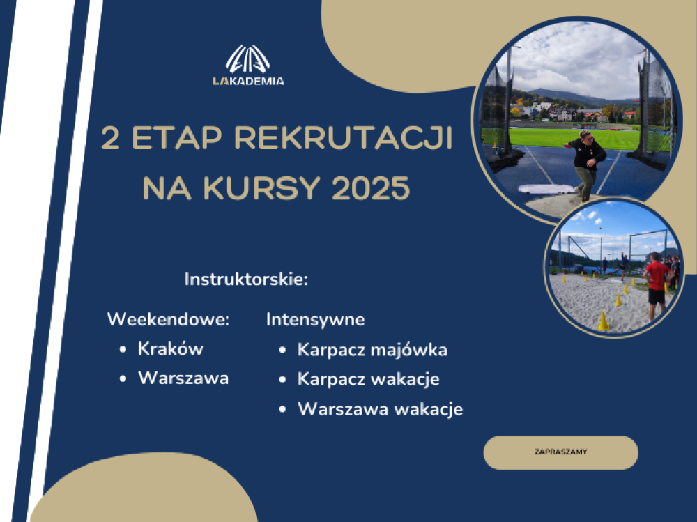 2 etap rekrutacji na kursy instruktorskie oraz trenerskie 2025