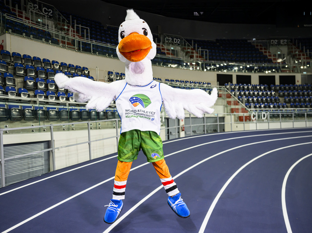 Goosia maskotką lekkoatletycznych halowych mistrzostw świata 