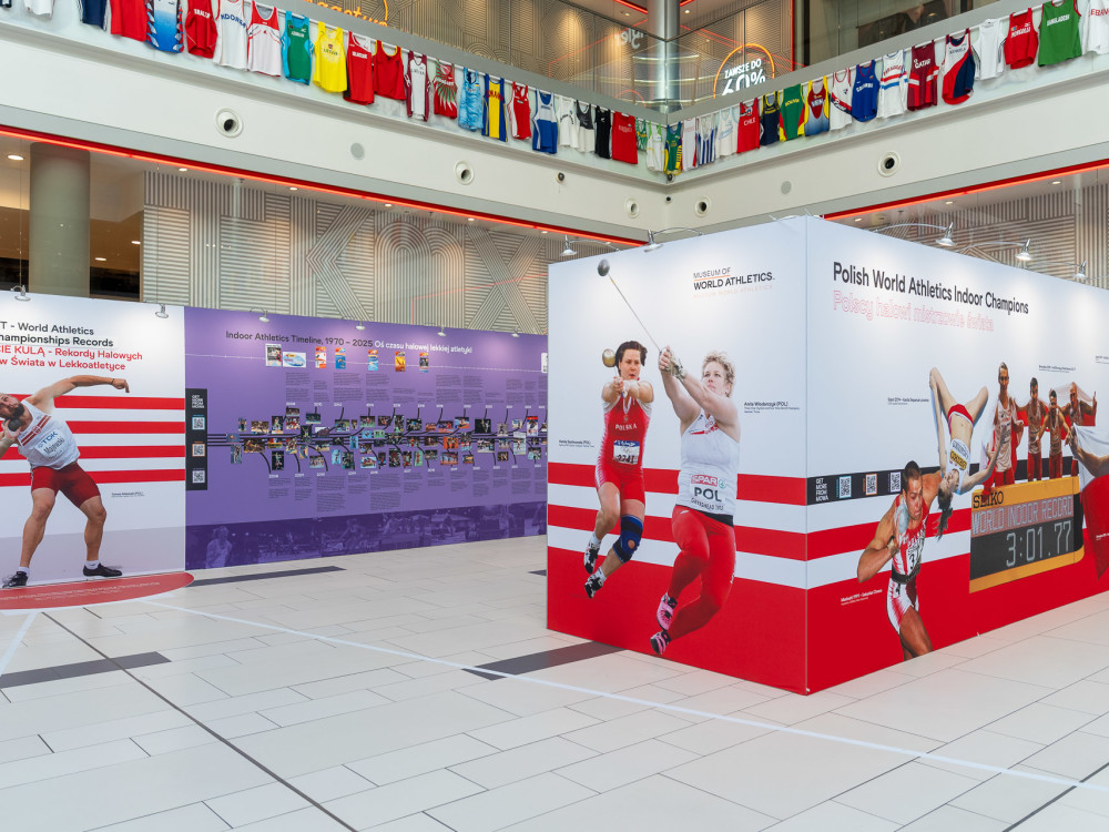Wystawa o historii światowej lekkiej atletyki w Toruń Plaza