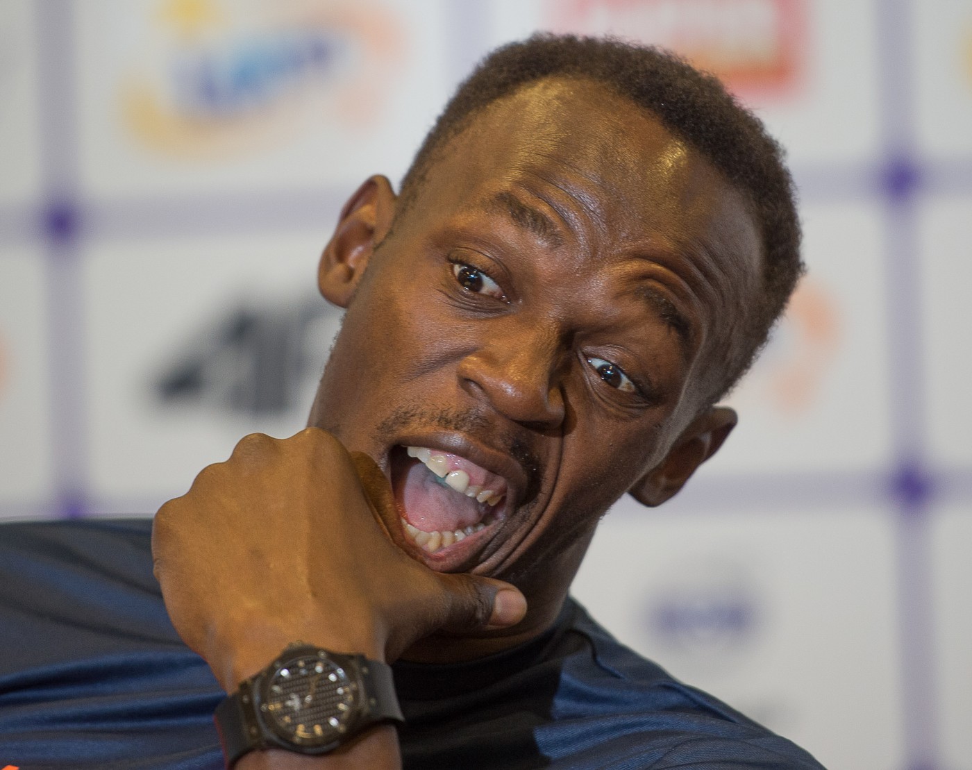 Usain Bolt konferencja prasowa (20.08.2014) obrazek 9