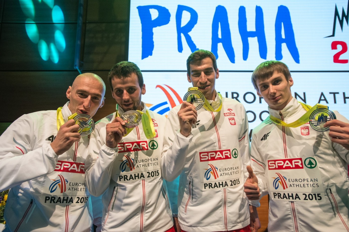 Halowe Mistrzostwa Europy Praga 2015 - dekoracje sztafet obrazek 2