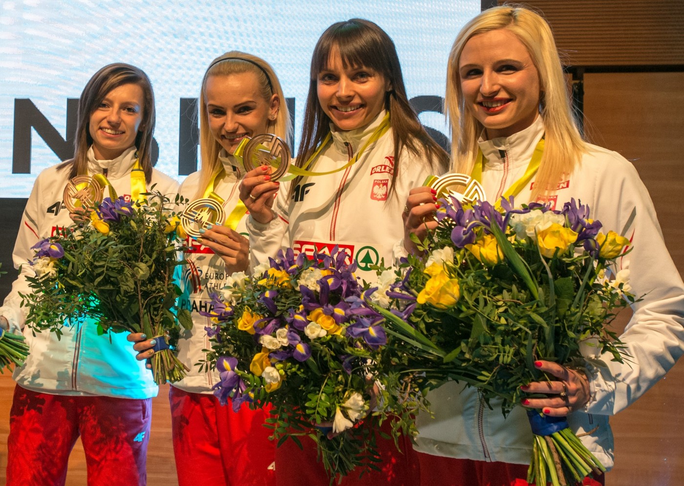 Halowe Mistrzostwa Europy Praga 2015 - dekoracje sztafet obrazek 5