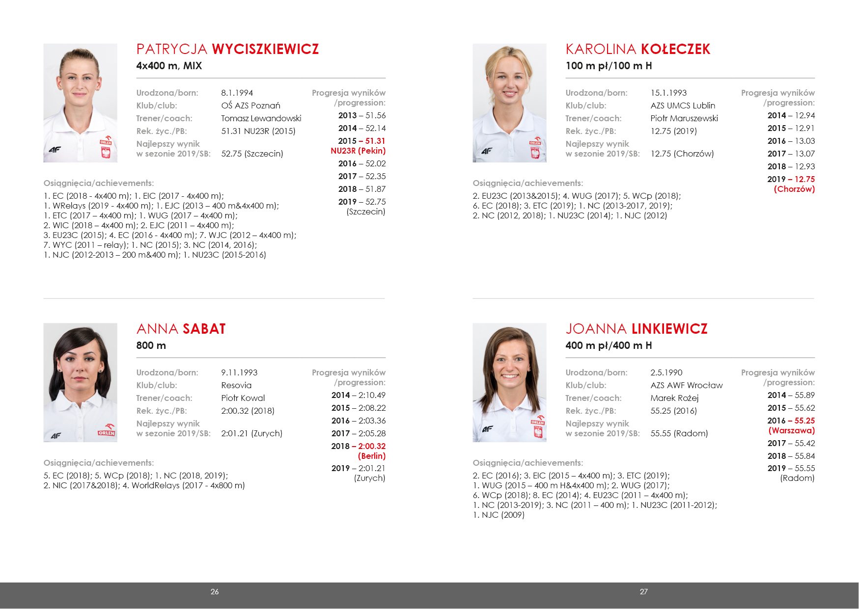 17. IAAF Mistrzostwa Świata - Folder Reprezentacji Polski obrazek 14