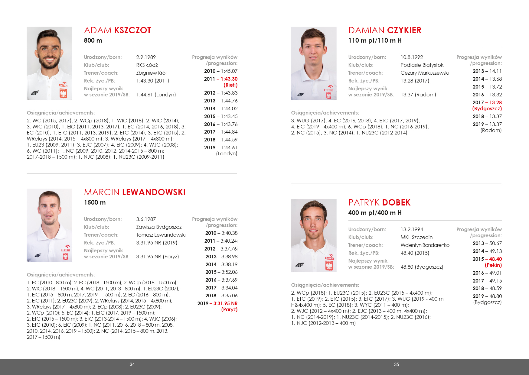 17. IAAF Mistrzostwa Świata - Folder Reprezentacji Polski obrazek 18